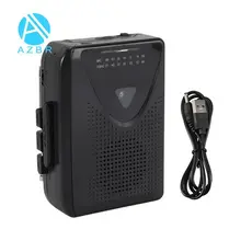 Leitor De Fita Cassete Portátil Para Alto-Falante Embutido Rádio AM/FM Com Entrada De Fone De Ouvido De 3.5mm , Reprodut