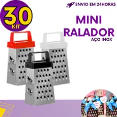 Kit 30, 50 ou 100 un - Mini Ralador 4 Faces Aço Inox 8cm Para Lembrancinhas Decoração Temperos