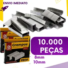 Kit 10, 5 ou 20 un - Grampo Grampeador Galvanizado P/Tapeceiro Estofado p/ Marcenaria e Artesanato