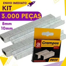 Kit 3, 5 ou 10 un - Grampo Tapeceiro Grampeador Galvanizado Marcenaria Artesanato Profissional