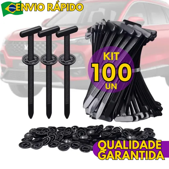 Kit 100, 50 e 20 un - Organizador De Cabos Fita Hellermann Abraçadeira Nylon Enforca Gato Lar