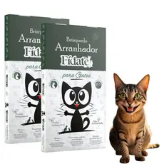 Kit 2 Arranhadores Plano Fídate Antistress Pet Gatos 42x23x3cm