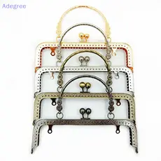 Adegree 20CM Pulseira Quadrada De Gofragem De Pulso Metálico Kiss Armação De Fecho Para Bolsas De Costura Com Alça De Flor Acessórios De Ferragens Novo