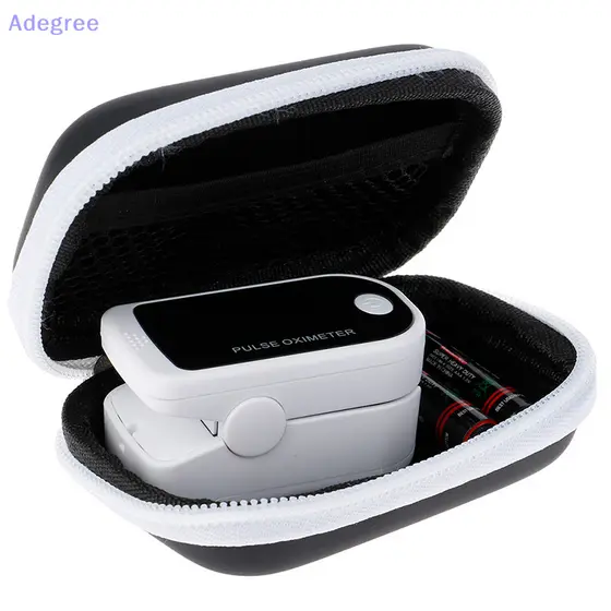 Adegree Monitor De Oxímetro De Pulso De Dedo Saco Digital De Oxigênio De Zíper Novo