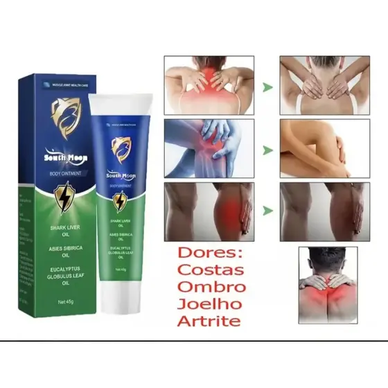 Creme Para Tirar Dor Costas Corpo Joelho Artrite 45g