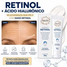 Creme Com Nano Retinol Para Rugas Linhas Finas 30g