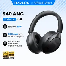 Haylou S40 ANC -50db Fone De Ouvido Sem Fio Cancelamento De Ruído Hi-Res 3D Áudio Espacial Com LDAC Bluetooth6.0