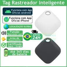 Rastreador Tag Inteligente iPhone Android Certificado App Oficial Distância Global GPS