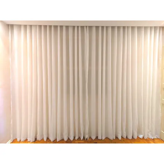 Cortina De Voil Com Forro Blackout 3,00x2,30 Sala E Quarto