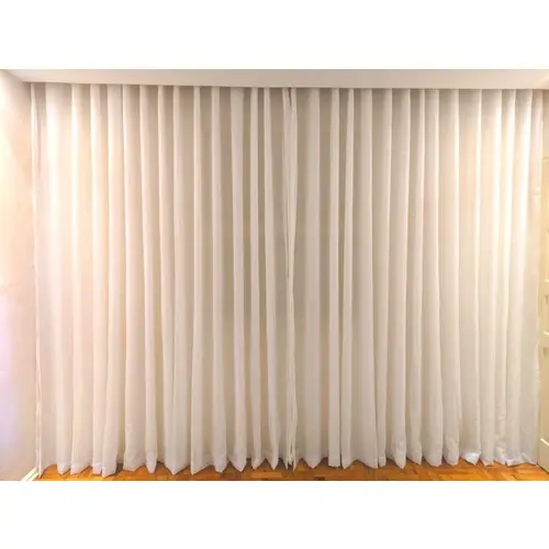 Cortina Blackout Tecido C/ Voil 8,00x2,80 Sala E Quarto Corta Luz