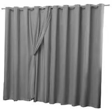 Cortina De Voil  2,80x1,80 Com Forro Microfibra Sala E Quarto