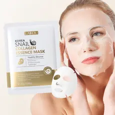 LAIKOU Korea Máscara De Essência De Colágeno De Caracol Hidratante Pele Nutrida Profunda Linhas Finas Suaves 25g