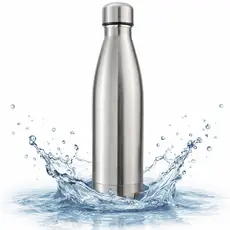 Garrafa Inox a Vácuo Resistente Squeeze Suco Chá Academia Não é Térmica