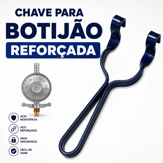 Chave Reforçada Para Registro De Gás Colocar E Soltar Botijão