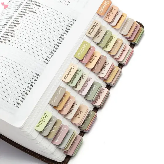 Folhas Separadores Bíblicos , Do Índice Bíblico Grandes Impressão Livro Fácil De Ler Da Bíblia Estudo Personalizados Se