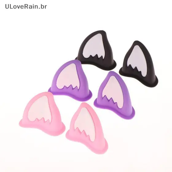 ULOVERAIN Capacete Da Motocicleta Decorações De Orelha De Gato Acessório Para Scooter Bicicleta Adesivo Moto Skate Cicli