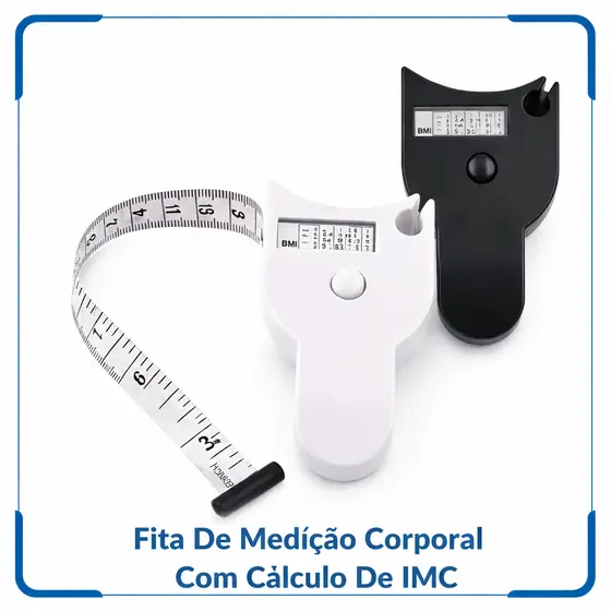 Fita de Medição Corporal Antropométrica com Calculadora de IMC e Circunferência 1533