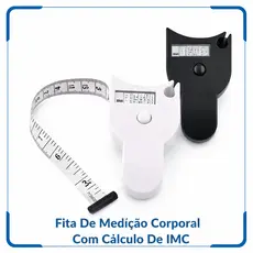 Fita de Medição Corporal Antropométrica com Calculadora de IMC e Circunferência 1533