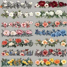 [prosperityus] 7/14 Unidades Lindos Remendos De Transferência De Calor De Flores Em Roupas Fáceis De Cortar Térmica Para
