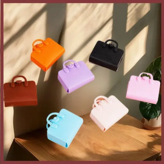 happyss 5 Peças Bonecas Mini Bolsas Acessórios De Roupas 1/12 Casa De Bolsa Simulada Escolar Modelo De Pontuação Musical