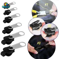 happyss 6 Peças De Zíper Instantâneo Universal Kit De Reparo De Correção Instantânea Substituição Deslizante Para Costur