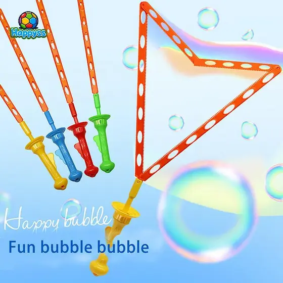 happyss Multi-Buraco Espada Ocidental Bolha Soprador Tamanho Grande Handheld Arco-Íris Brinquedo Das Crianças Segurança