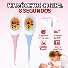 TERMÔMETRO DIGITAL FEBRE TEMPERATURA BÁSICO BEBE INDICADOR LEITURA RÁPIDO TERMOMETRO INFANTIL 8S