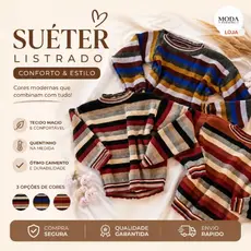 suéter  listrado