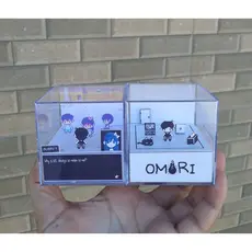 Combo Omori mini cubos dioramas artesanais