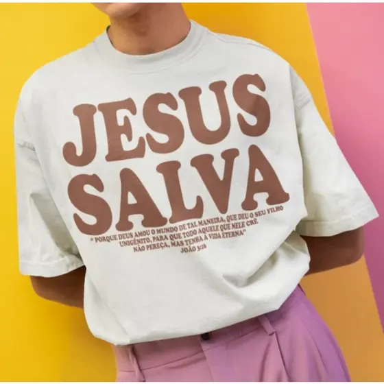 Camiseta Unissex Gospel Cristã Jesus Salva