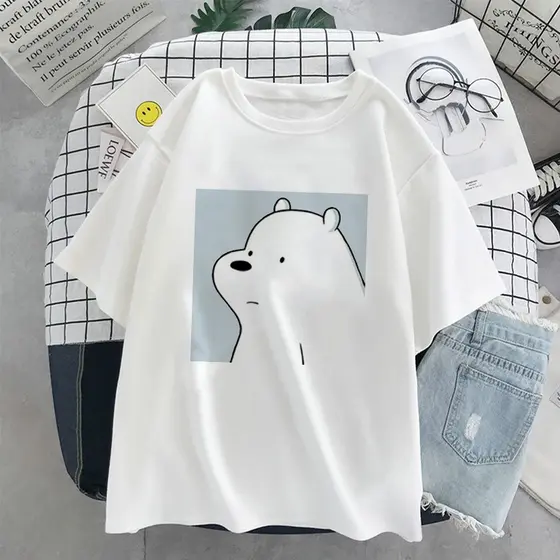 Camiseta Urso Roupa Camisa Sem Curso Desenho Tumblr