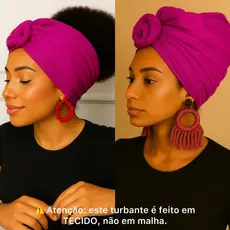 Turbante 3em1- Turbante feminino | Turbante Flor |Turbante Pronto | Turbante Africano |Torço |Quimioterapia | Alopecia
