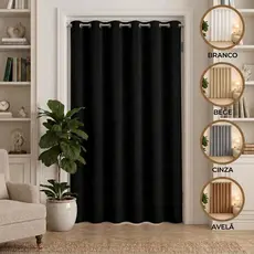 Cortina de Porta Supreme 1,30 x 2,20m  BLACKOUT / BLECAUT– Sala, Quarto, Cozinha ou Provador