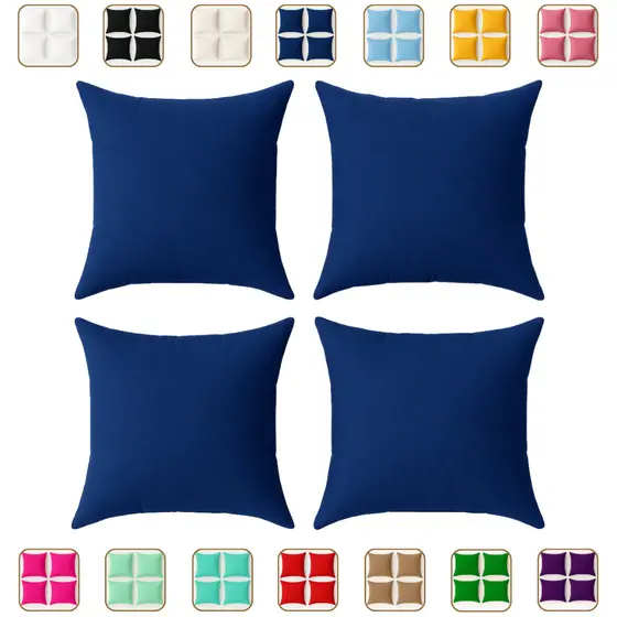Kit/Jogo 4 Capas de Almofadas Elegance Oxford -  Sala Quarto Decoração - Diversas Cores