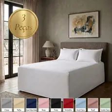 Capa Luva Linha Supreme 400 Fios Para Cama Box Casal 3 Peças Quarto Decoração Diversas Variadas