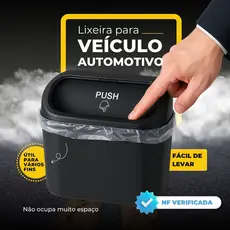 Lixeira Coberta Para Carro Caixa Armazenamento Suspenso Porta Banco Assento Traseira Acessórios