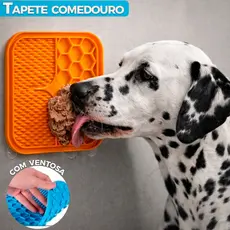 Tapete Comedouro 1 Ou 2 Unidades Cães Gatos Pet Interativo Ventosa Antiestresse Lamber Ração Úmida Pastosa