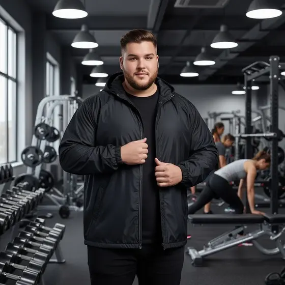 Jaqueta Corta Vento Masculina Plus Size P ao G4 Impermeável Repelente Água Semi Forrada Zíper Treino Corrida Casual