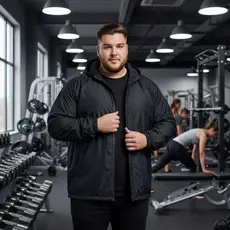 Jaqueta Corta Vento Masculina Plus Size P ao G4 Impermeável Repelente Água Semi Forrada Zíper Treino Corrida Casual