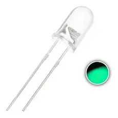 1000 Un Led 5mm Alto Brilho Verde Ciano 10000-12000mcd K1983