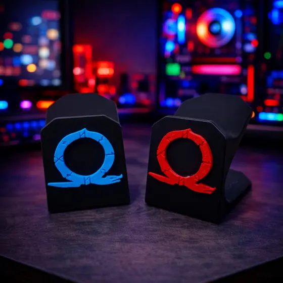 Kit 2 Suportes para Controle PS4 e Xbox | Base Gamer Universal | Organizador de Controle | Presente Gamer Decorativo