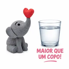 Elefante Tricô 3D Decoração Sala Moderna