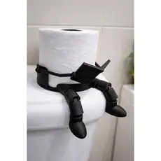 Suporte de papel higiênico Leitor com Pernas Articuladas