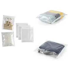 Kit 5 Saquinhos Organizadores PMG Com Zíper Multiuso Envelope Maternidade/Guarda Roupas/Mala De Viagem