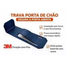 kit 1/2/3 Prendedor fixador trava para porta  adesivo dupla face 3m