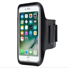 Suporte de celular impermeável para o braço com espaço para chaves