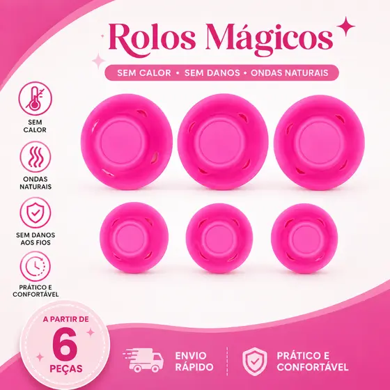 Rolos Mágicos Modelador de Cachos Sem Calor Ondas Naturais Prático Envio Rápido Cogumelo Bobes Bobs