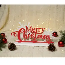 Enfeite de Natal Merry Christmas Natalina Casa Decoração Papai Noel