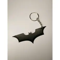 Chaveiro Logo do Batman 3D Símbolo Morcego Preto Geek