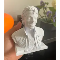 Mini Busto Michael Jackson Rei do Pop Decoração Colecionador Presente Elegante para Quartos e Estantes